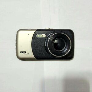 1080p Dash Cam with Rear Camera, Mount & Power Cable